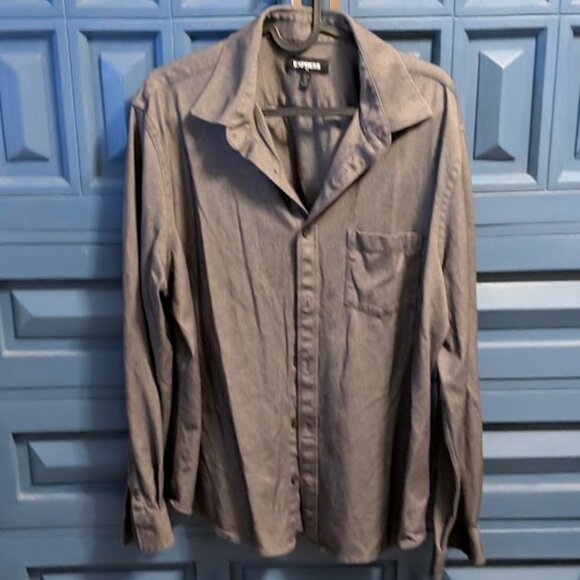 EXPRESS Button Down Long Sleeve Dress Shirt - Picture 1 of 4